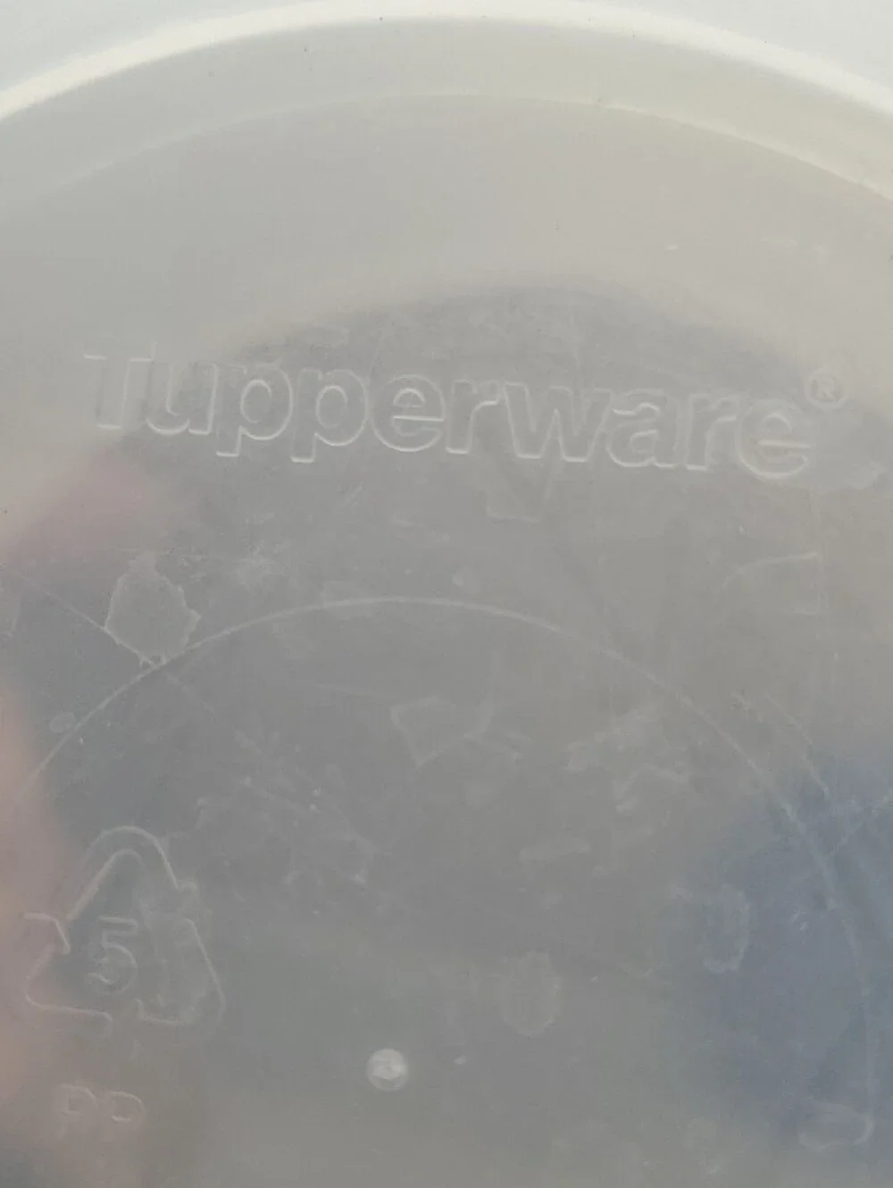 Tupperware Blue Cover and Clear Mix N Store Batter Bowl 8 Cup/2 Qt.